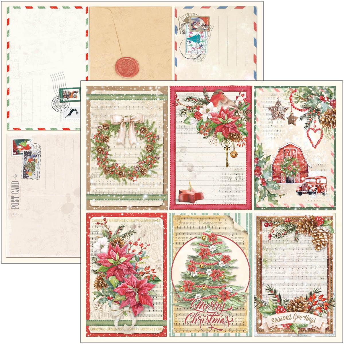 Christmas Vibes Pad 8x8 12/Pkg-20