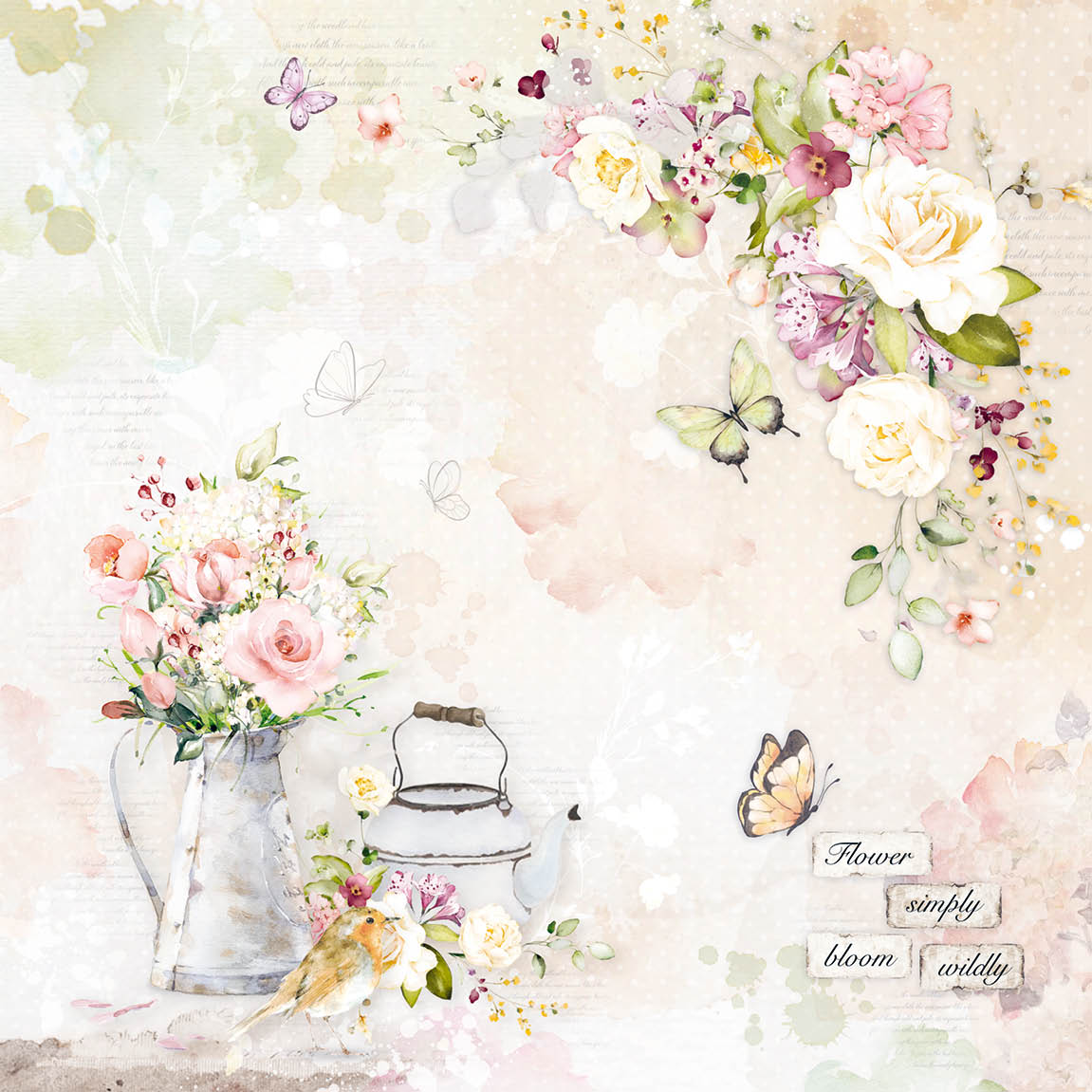 Ciao Bella Blooming 8"x8" 12/Pkg-29