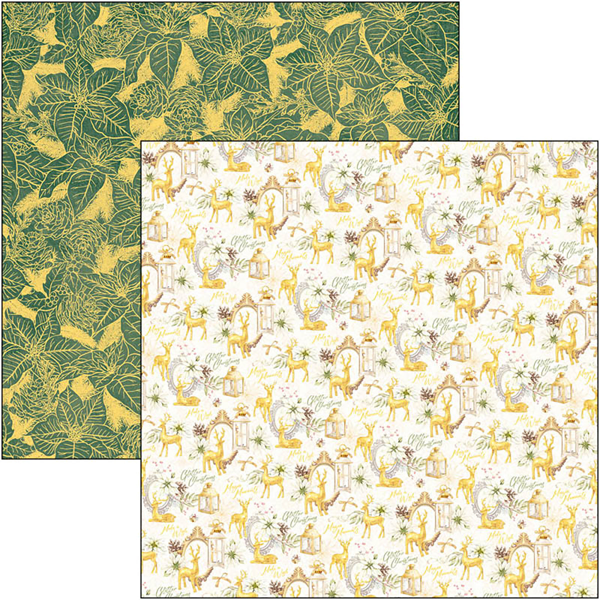 Bloc de papel navideño brillante Ciao Bella 8"x8" 12/paquete-11