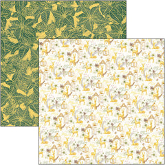Bloc de papel navideño brillante Ciao Bella 8"x8" 12/paquete-11