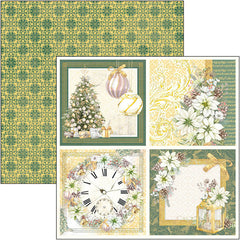 Bloc de papel navideño brillante Ciao Bella 8"x8" 12/paquete-10