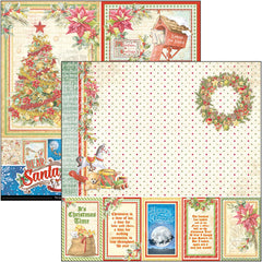 Ciao Bella Dear Santa Bloc de papiers 8"x8" 12/Paquet-9