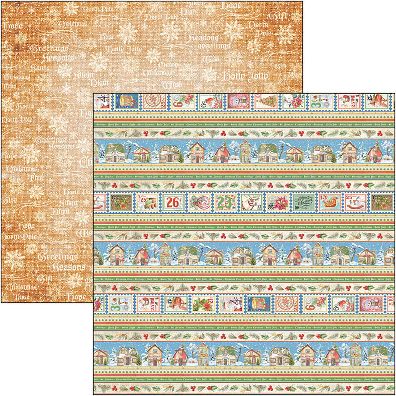 Ciao Bella Dear Santa Bloc de papiers 8"x8" 12/Paquet-7