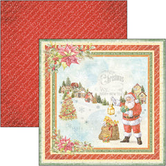 Ciao Bella Dear Santa Bloc de papiers 8"x8" 12/Paquet-10