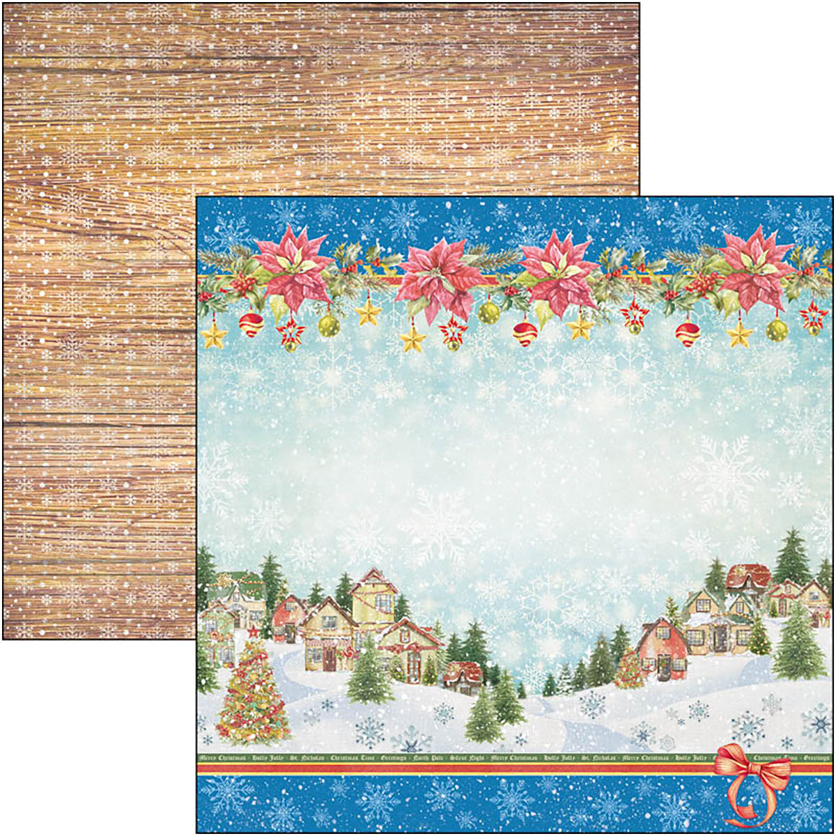 Ciao Bella Dear Santa Bloc de papiers 8"x8" 12/Paquet-12