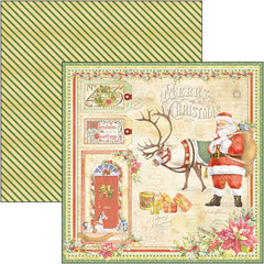 Ciao Bella Dear Santa Bloc de papiers 8"x8" 12/Paquet-5