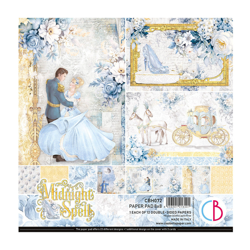 Midnight Spell Paper Pad 8"x8" 12/Pkg-1