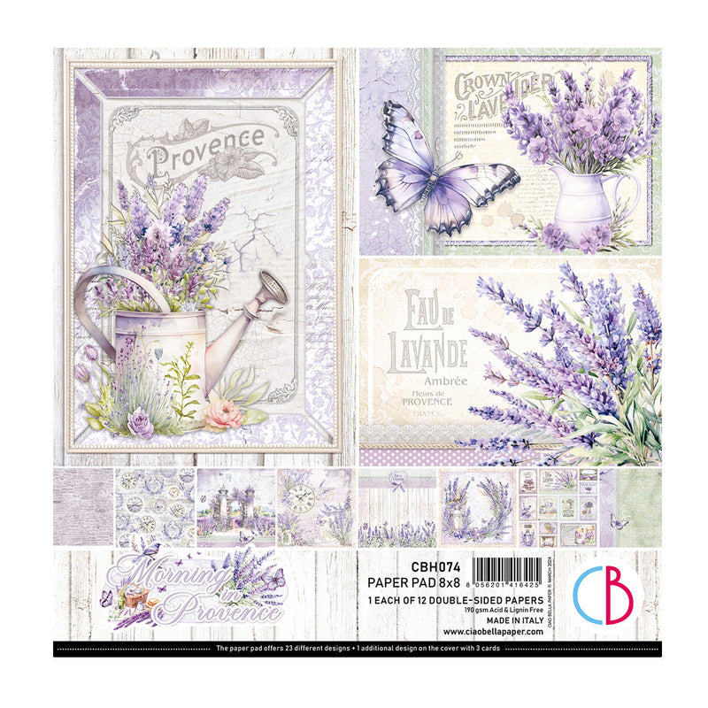 Morning In Provence Paper Pad 8"x8" 12/Pkg-1