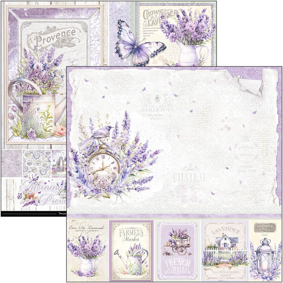 Morning In Provence Paper Pad 8"x8" 12/Pkg-2