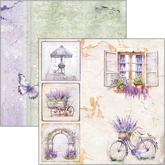 Morning In Provence Paper Pad 8"x8" 12/Pkg-4