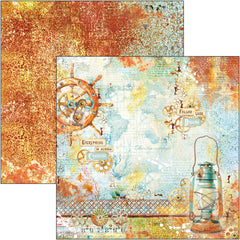 Bloc de papel Coral Reef 8"x8" 12/paquete-11