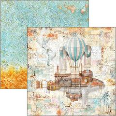 Bloc de papel Coral Reef 8"x8" 12/paquete-12