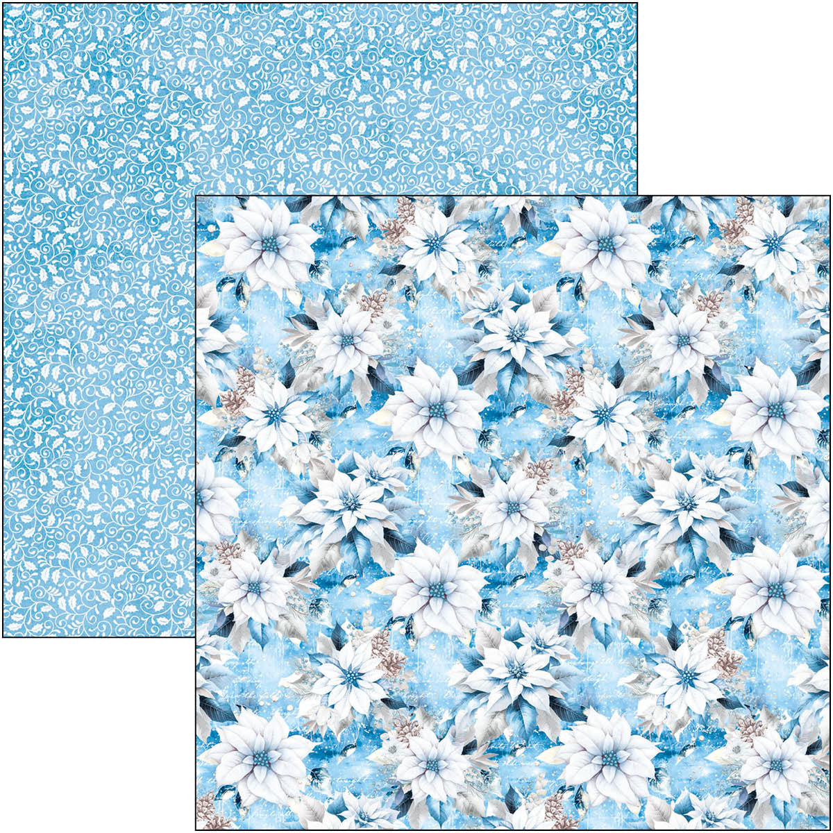 Élégance du bloc bleu 20 x 20 cm, 12 unités/paquet-5
