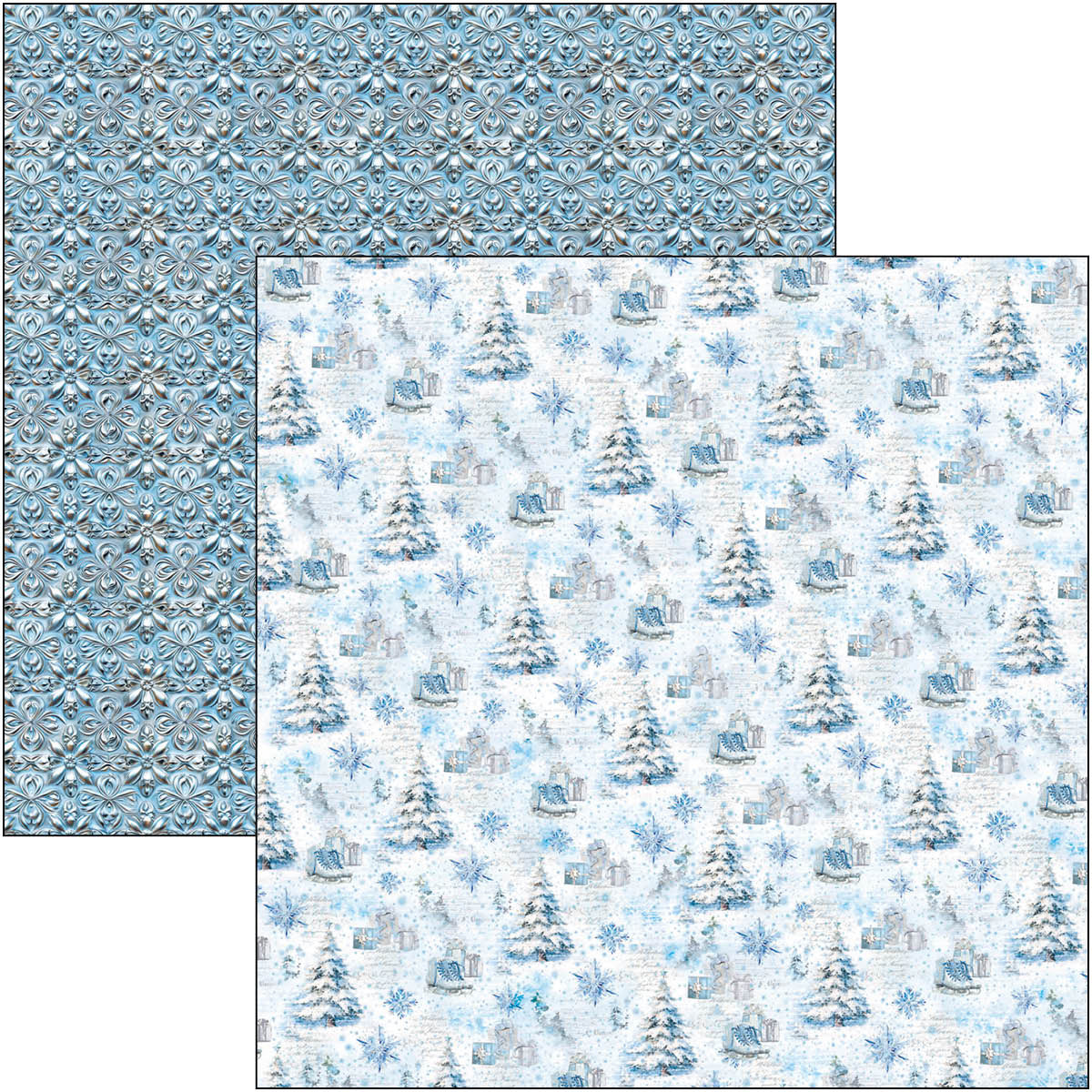 Élégance du bloc bleu 20 x 20 cm, 12 unités/paquet-6