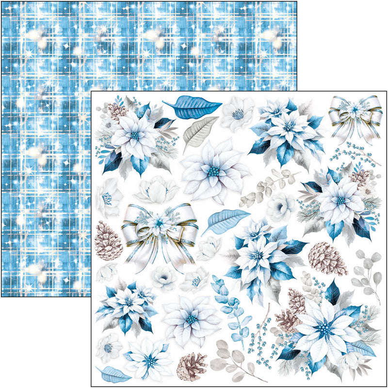 Élégance du bloc bleu 20 x 20 cm, 12 unités/paquet-7