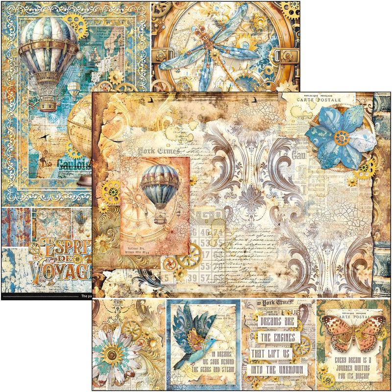 Esprit de Voyage Pad 8"x8" 12/Pkg-2