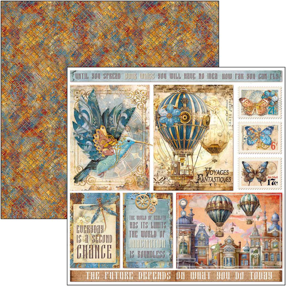 Esprit de Voyage Pad 8"x8" 12/Pkg-10