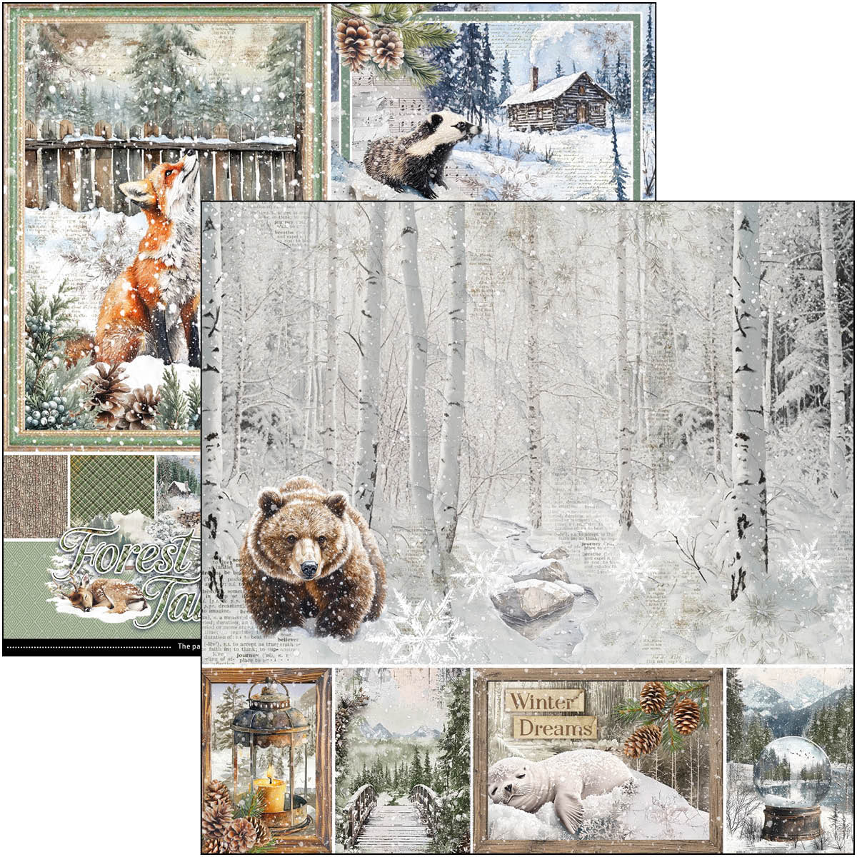 Forest Tales Pad 8"x8" 12/Pkg-2