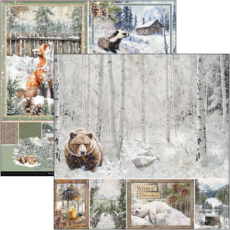 Forest Tales Pad 8"x8" 12/Pkg-2