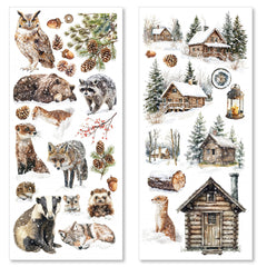 Forest Tales Transparent Adhesive Sheets 5/Pkg-2