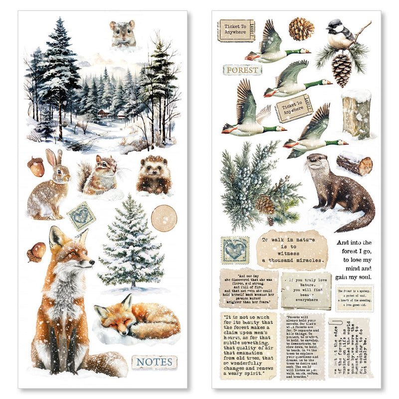 Forest Tales Transparent Adhesive Sheets 5/Pkg-3
