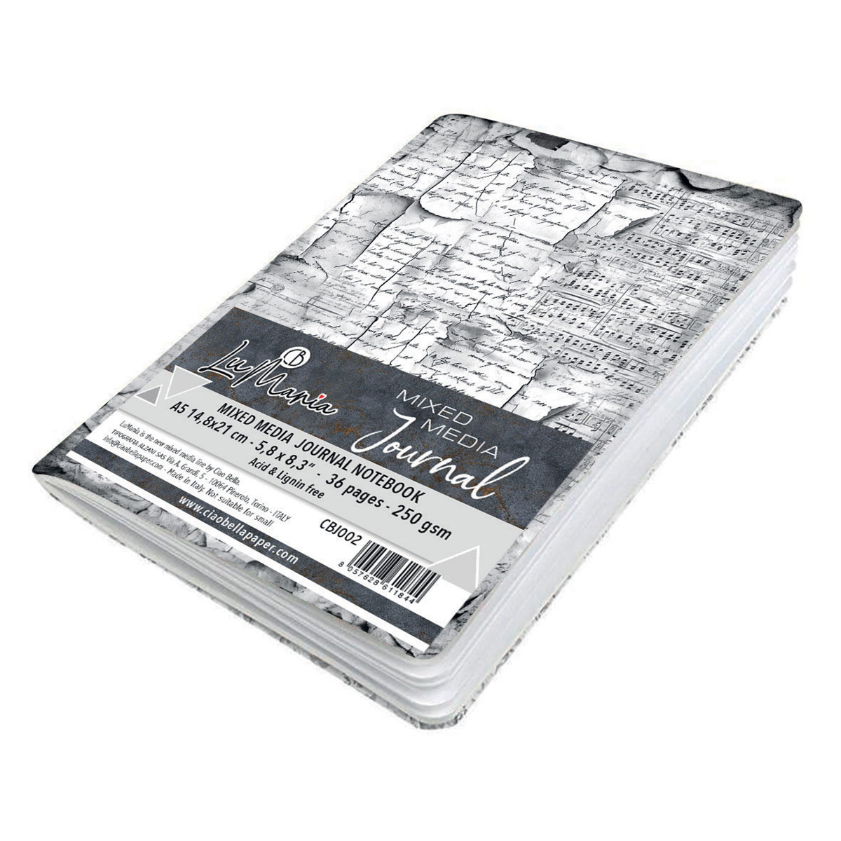 Carnet de croquis mixed media A5 14,7x21 cm 36 feuilles 250 g/m²