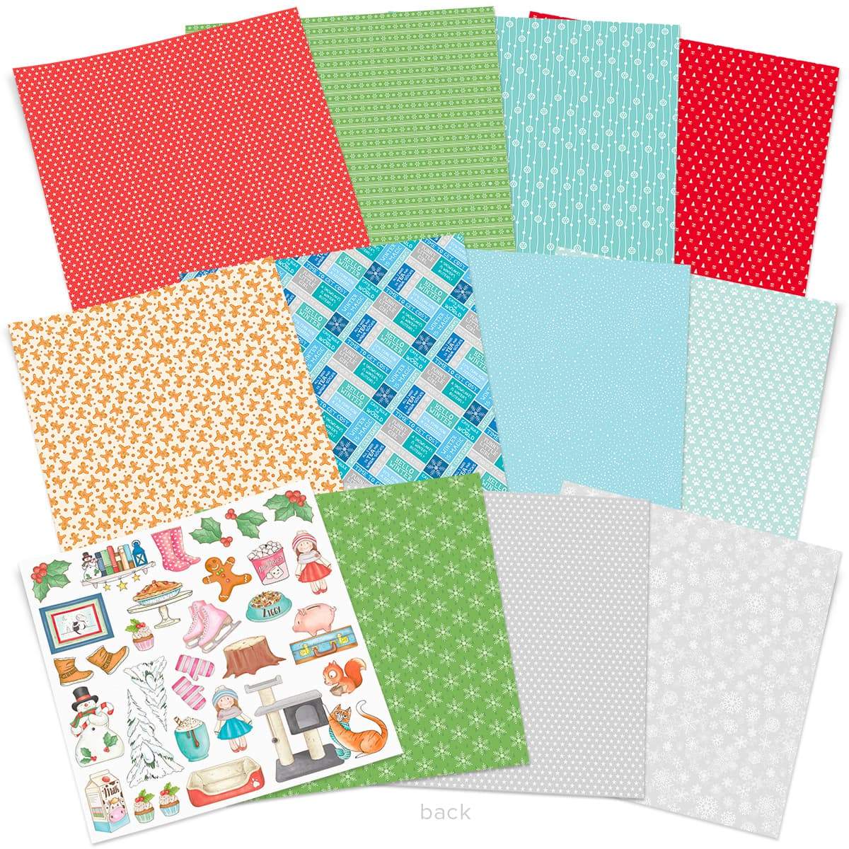 Ciao Bella Zoe & Ziggy Paper Pad 12"x12" 12/Pkg-3