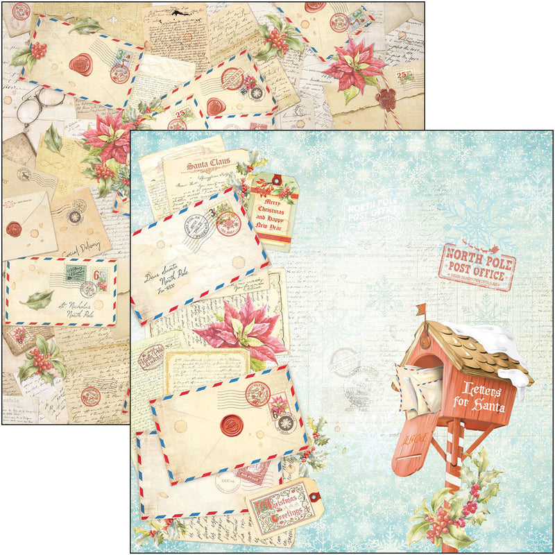 Ciao Bella Dear Santa Paper Pad 12"x12" 12/Pkg-3