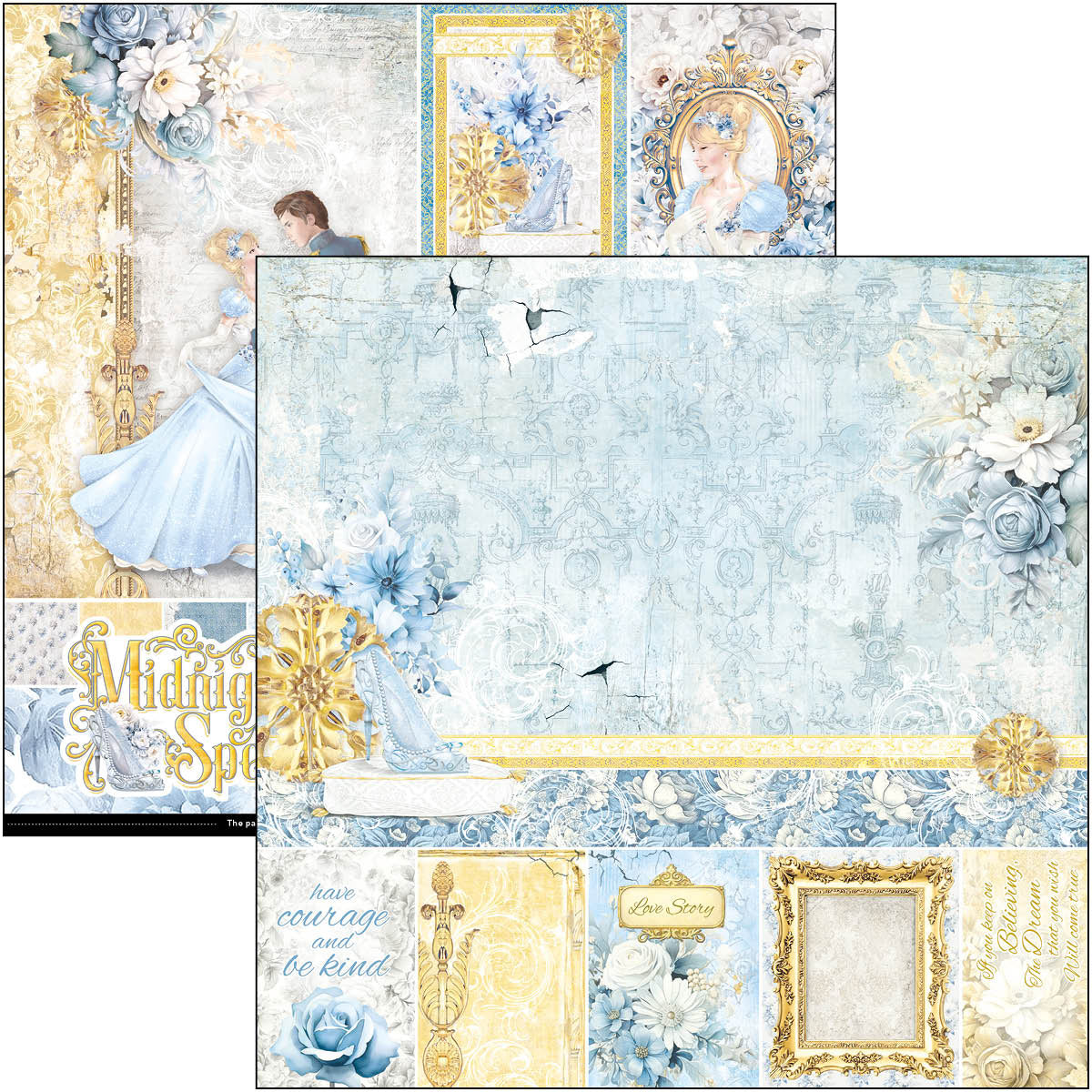 Midnight Spell Paper Pad 12"x12" 12/Pkg-2
