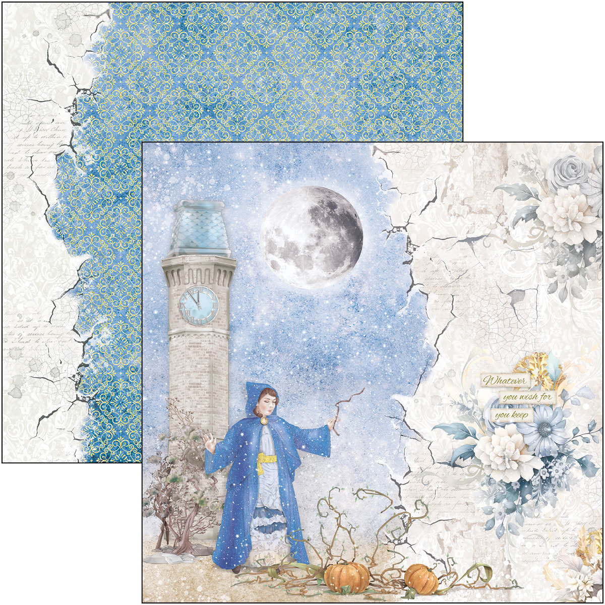 Midnight Spell Paper Pad 12"x12" 12/Pkg-11