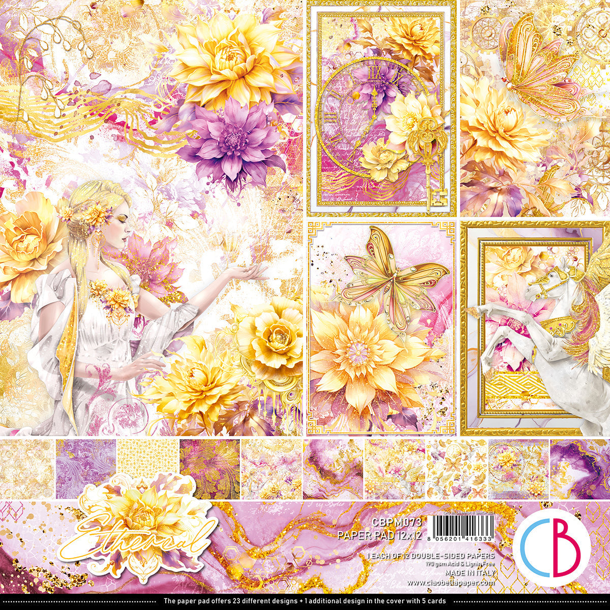 Ethereal Paper Pad 12"x12" 12/Pkg-1