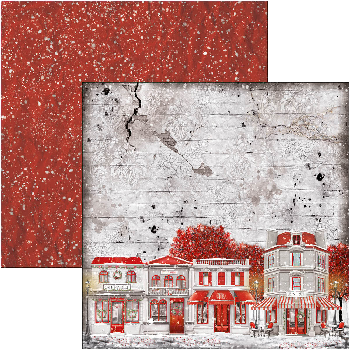 Paris Je t’aime Paper Pad 12"x12" 12/Pkg-5