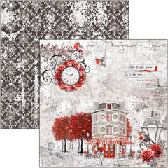 Paris Je t’aime Paper Pad 12"x12" 12/Pkg-10