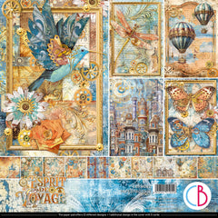 Esprit de Voyage Paper Pad 12"x12" 12/Pkg-1