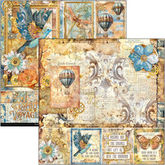 Esprit de Voyage Paper Pad 12"x12" 12/Pkg-2