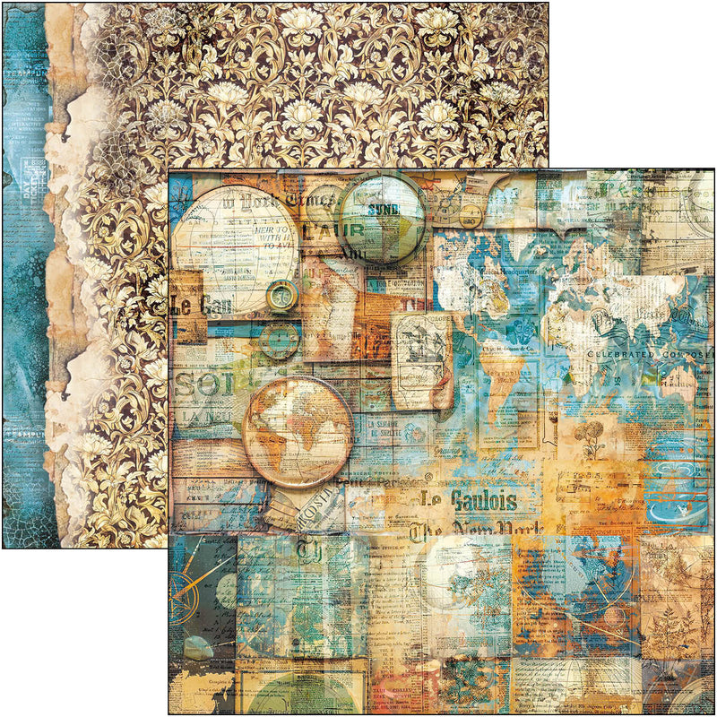 Esprit de Voyage Paper Pad 12"x12" 12/Pkg-11