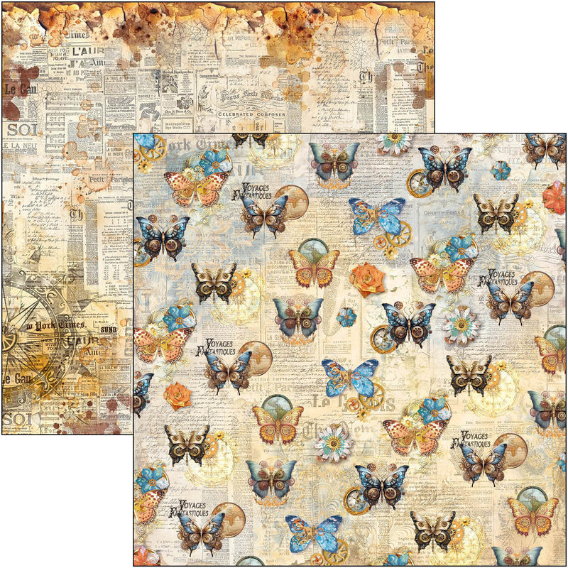 Esprit de Voyage Paper Pad 12"x12" 12/Pkg-12