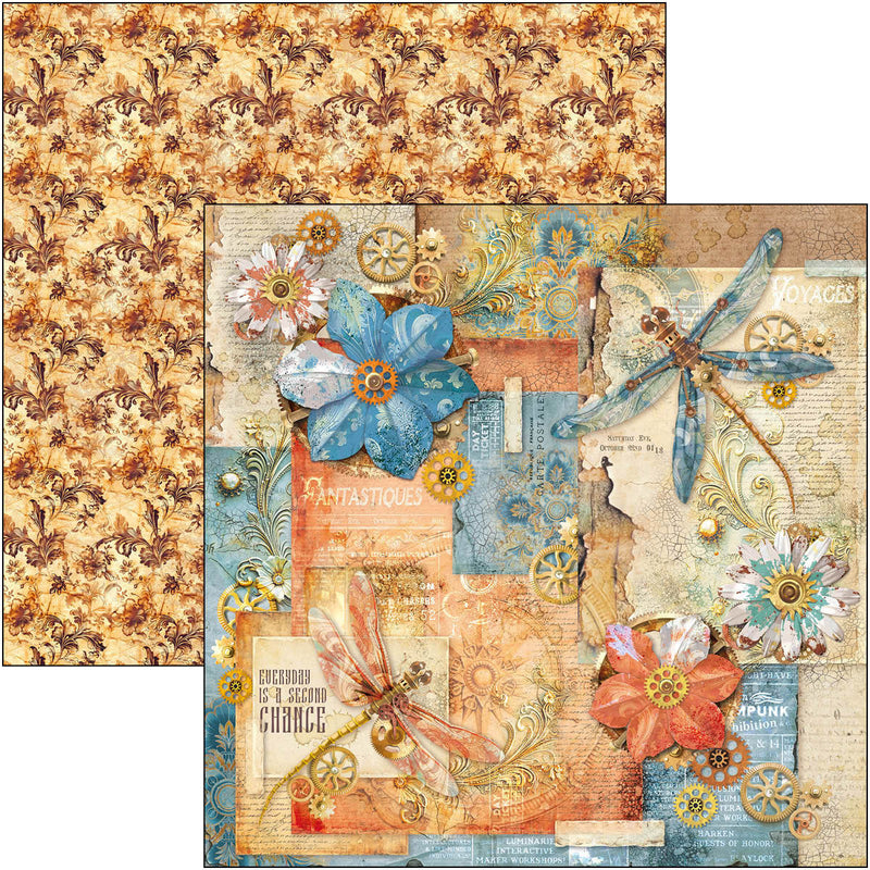 Esprit de Voyage Paper Pad 12"x12" 12/Pkg-13