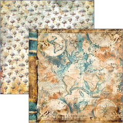 Esprit de Voyage Paper Pad 12"x12" 12/Pkg-5