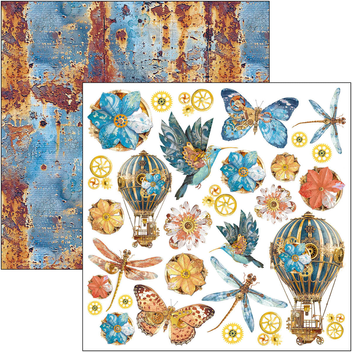 Esprit de Voyage Paper Pad 12"x12" 12/Pkg-7