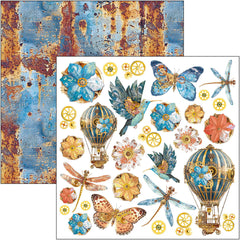 Esprit de Voyage Paper Pad 12"x12" 12/Pkg-7