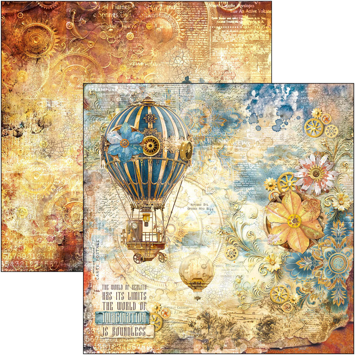 Esprit de Voyage Paper Pad 12"x12" 12/Pkg-8