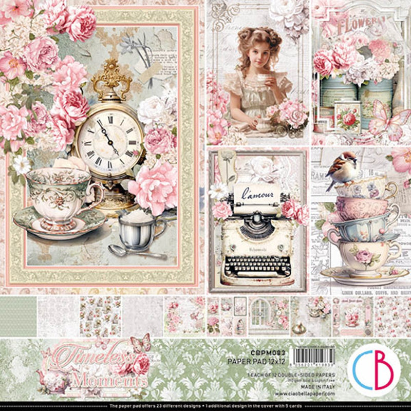 Timeless Moments Paper Pad 12"x12" 12/Pkg-1