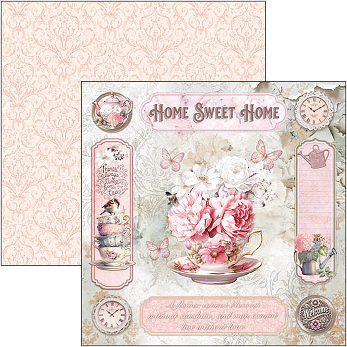 Timeless Moments Paper Pad 12"x12" 12/Pkg-3