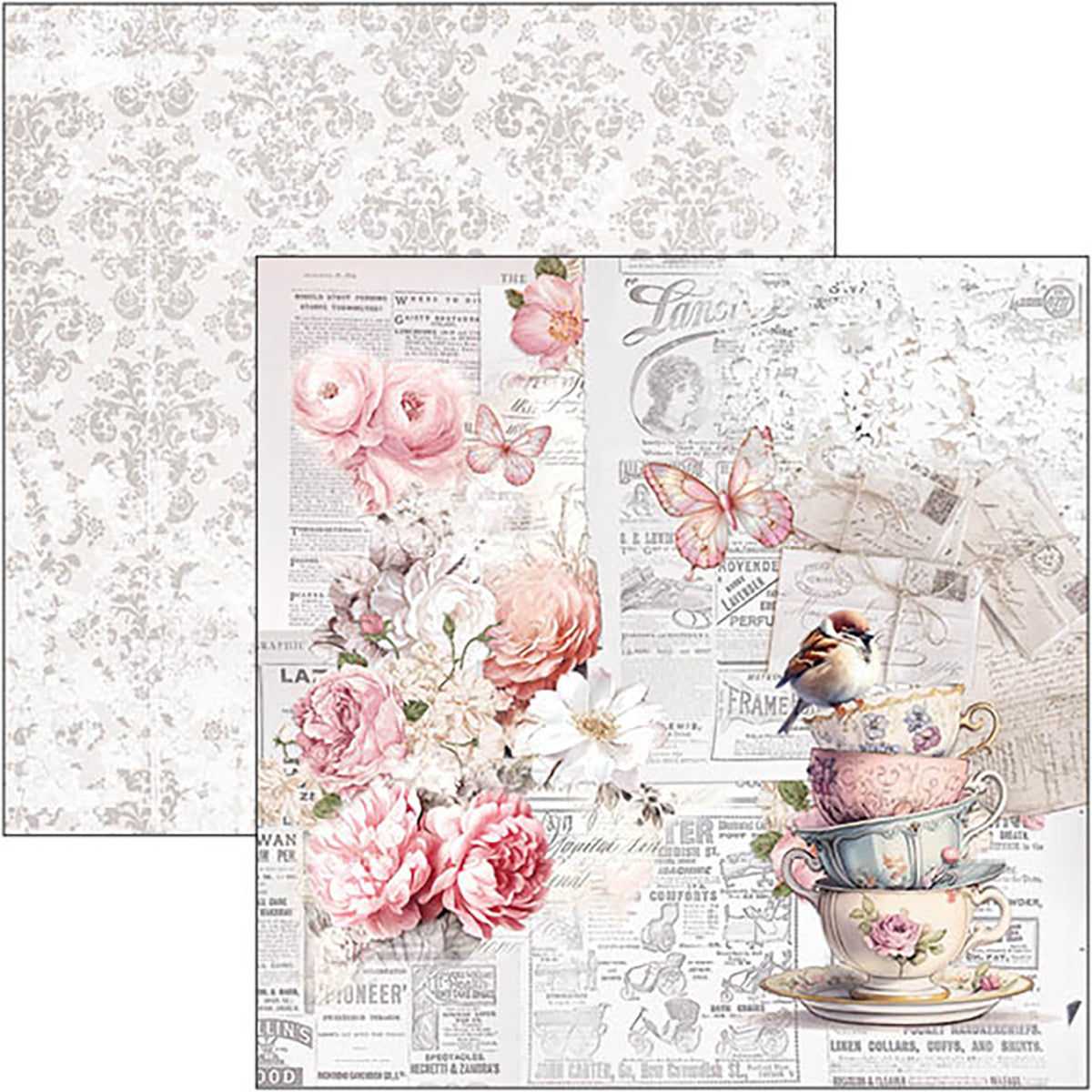 Timeless Moments Paper Pad 12"x12" 12/Pkg-7