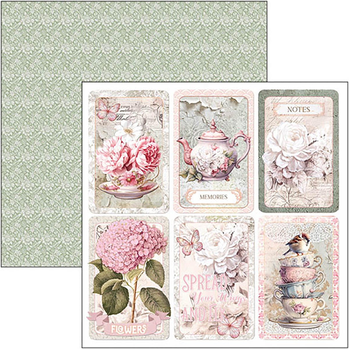 Timeless Moments Paper Pad 12"x12" 12/Pkg-9