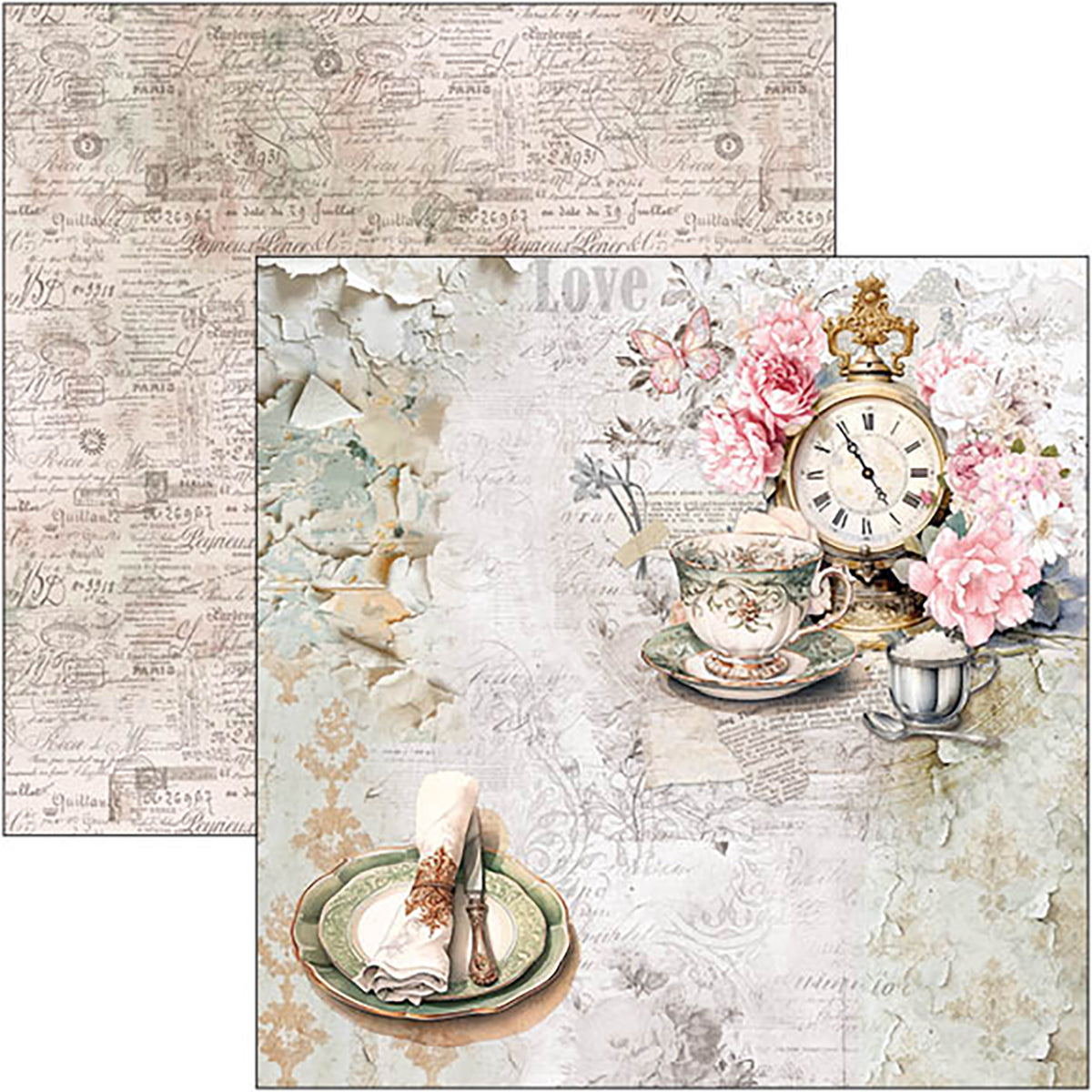 Timeless Moments Paper Pad 12"x12" 12/Pkg-12