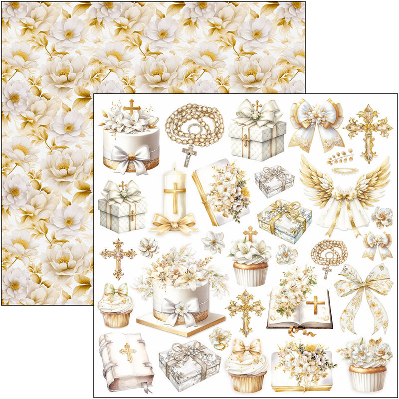 Blessing Day Paper Pad 12"x12" 12/Pkg-5