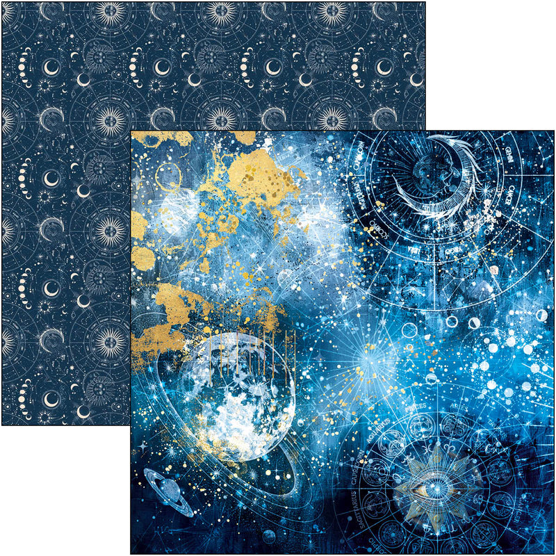 Celestial Paper Pad 12"x12" 12/Pkg-12