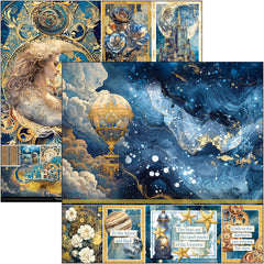 Celestial Paper Pad 12"x12" 12/Pkg-2